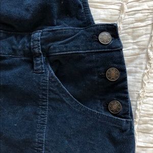 Free People Dresses - Free people Navy blue corduroy overall dress Free People Dresses - Free people Navy blue corduroy overall dress